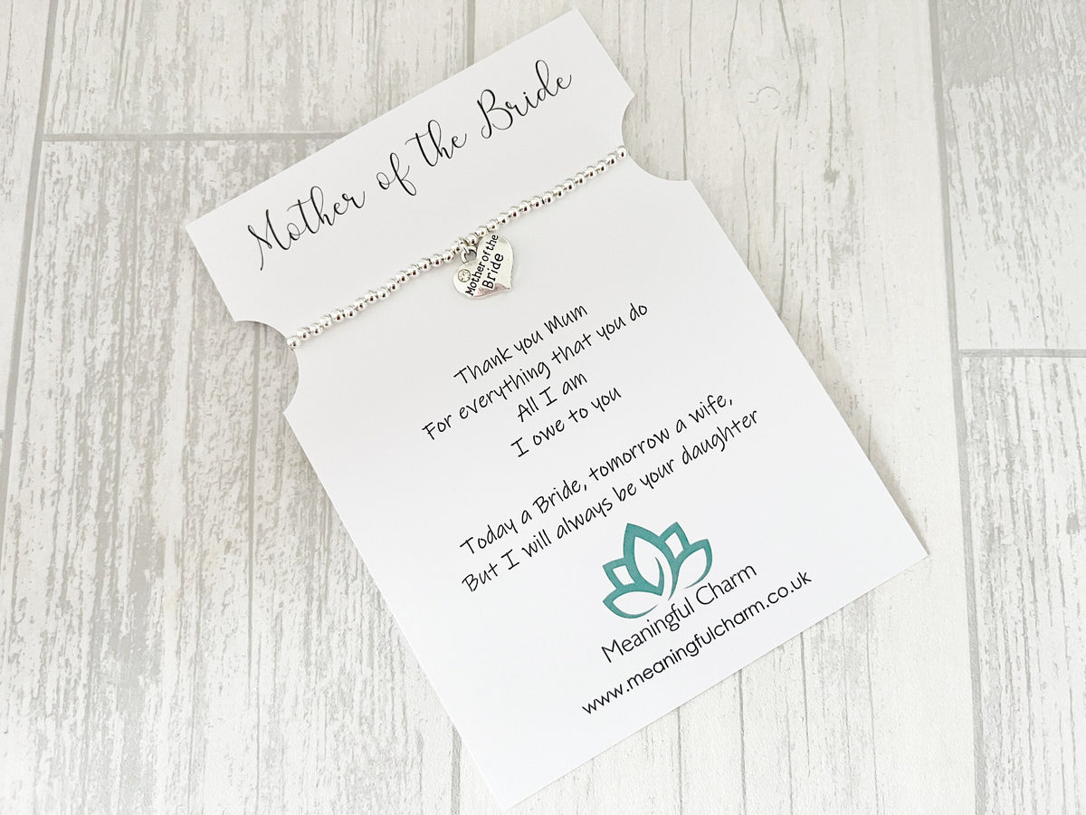 Mother of the Bride Bracelet | Personalised Wedding Gift