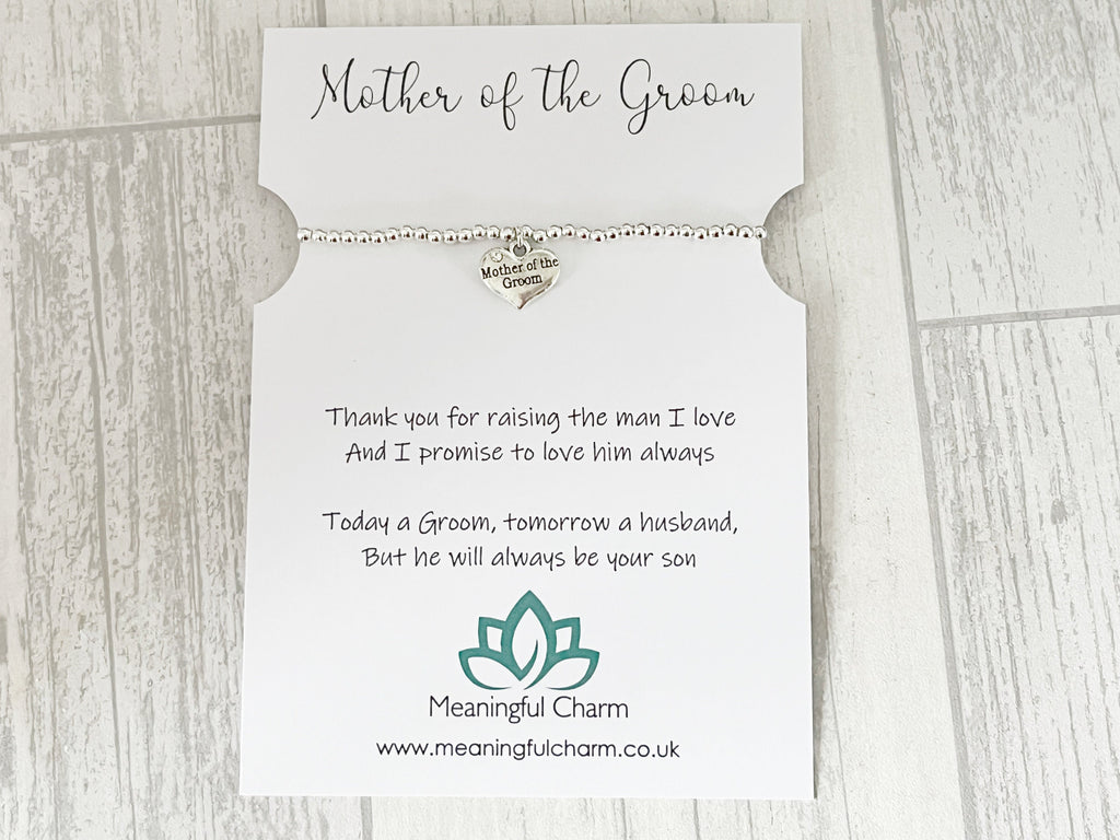Mother of the Groom Bracelet | Personalised Wedding Gift