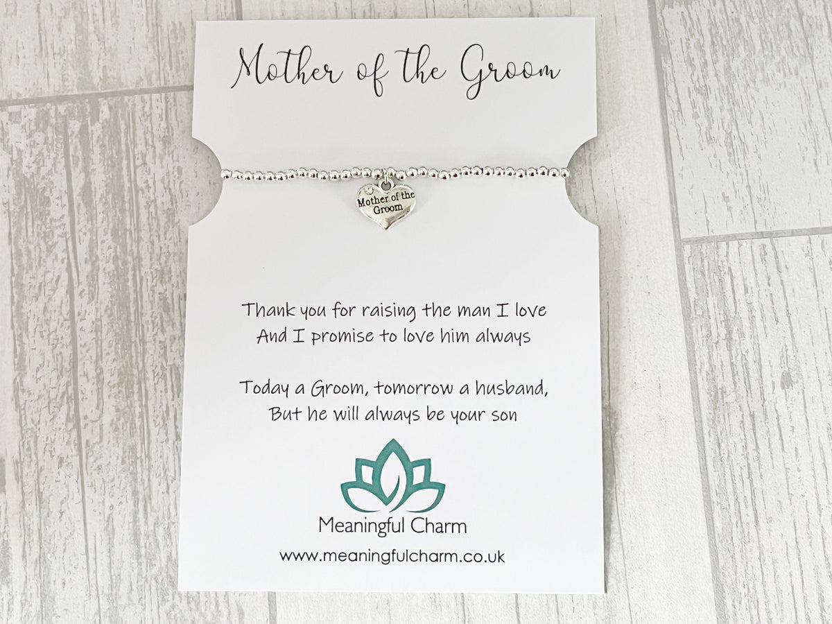 Mother of the Groom Bracelet | Personalised Wedding Gift