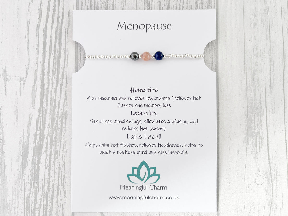 Sterling Silver Inner Calm Crystal Bracelet | Balance, Grounding and Resilience Gifts