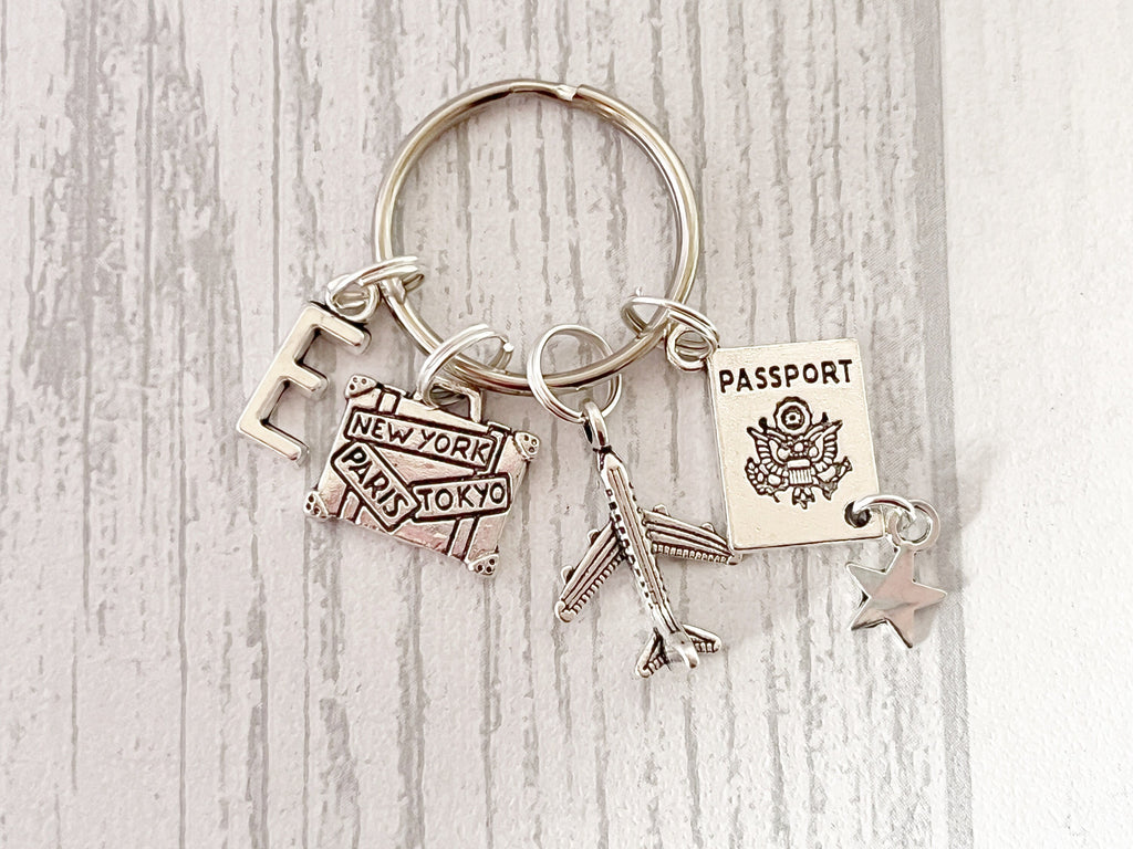 Adventure Travel Keyring | Personalised Travelling Gift