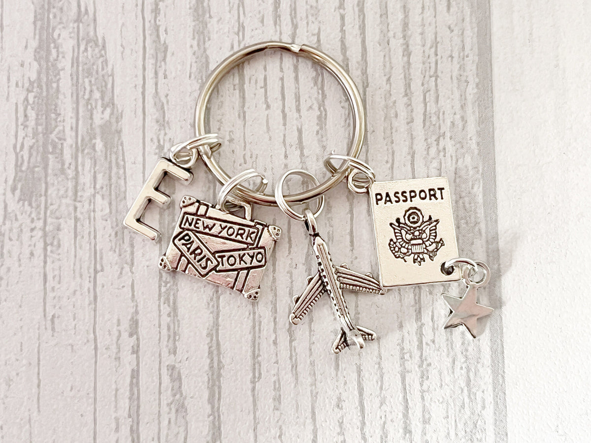 Adventure Travel Keyring | Personalised Travelling Gift