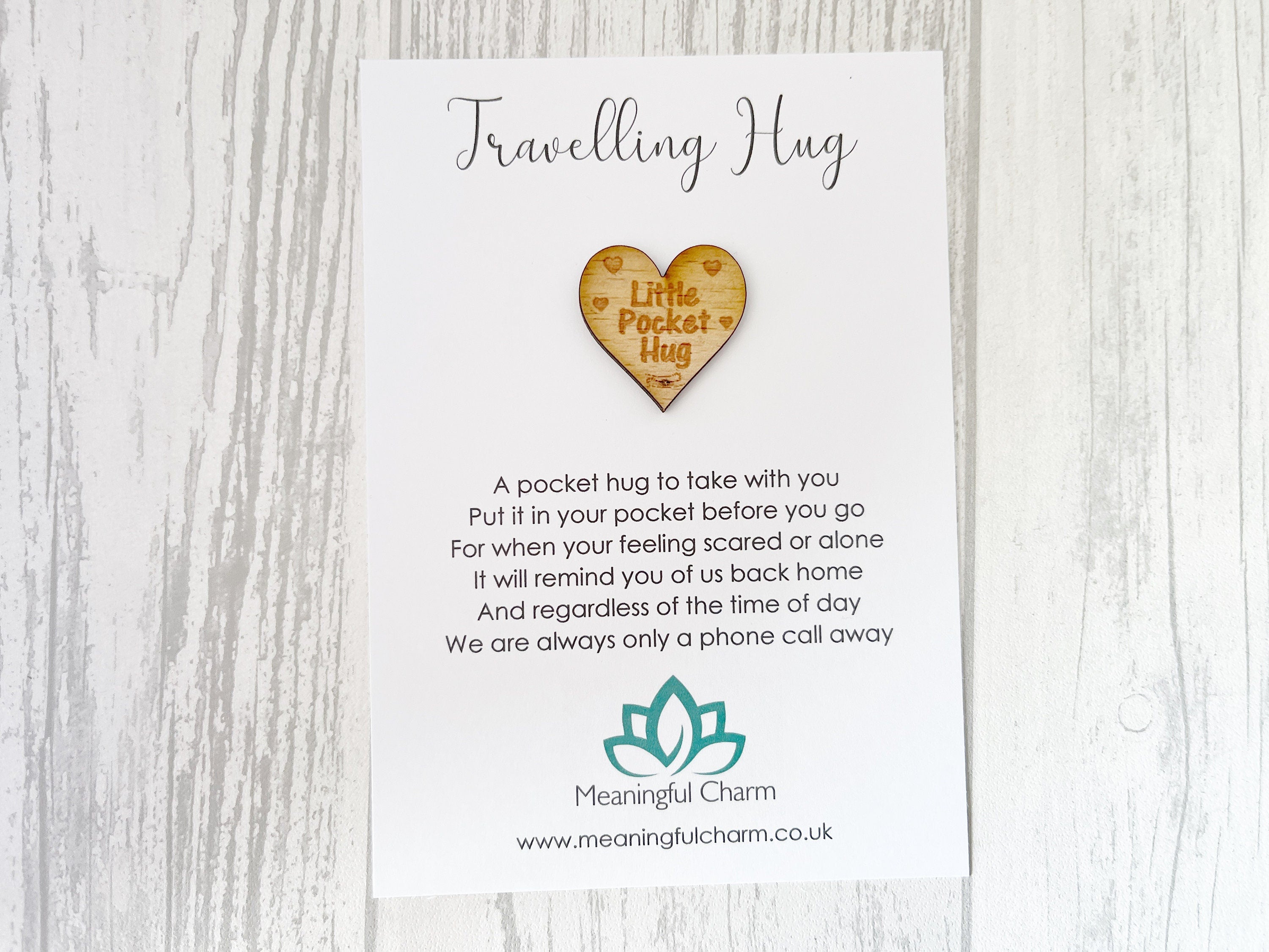 Travelling Hug Pocket Token | Keepsake Gift for Travellers
