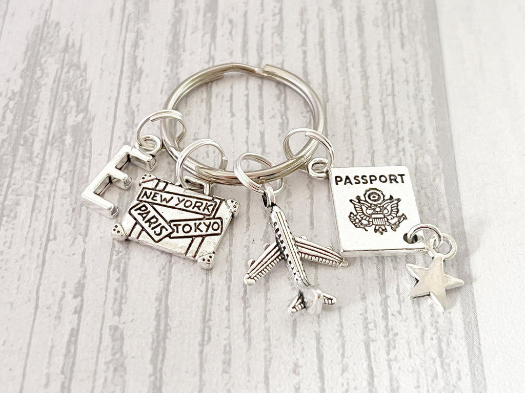 Adventure Travel Keyring | Personalised Travelling Gift