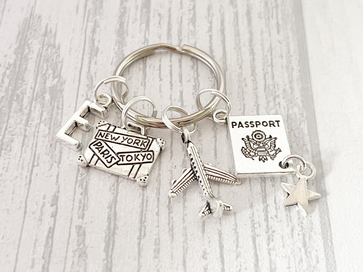 Adventure Travel Keyring | Personalised Travelling Gift