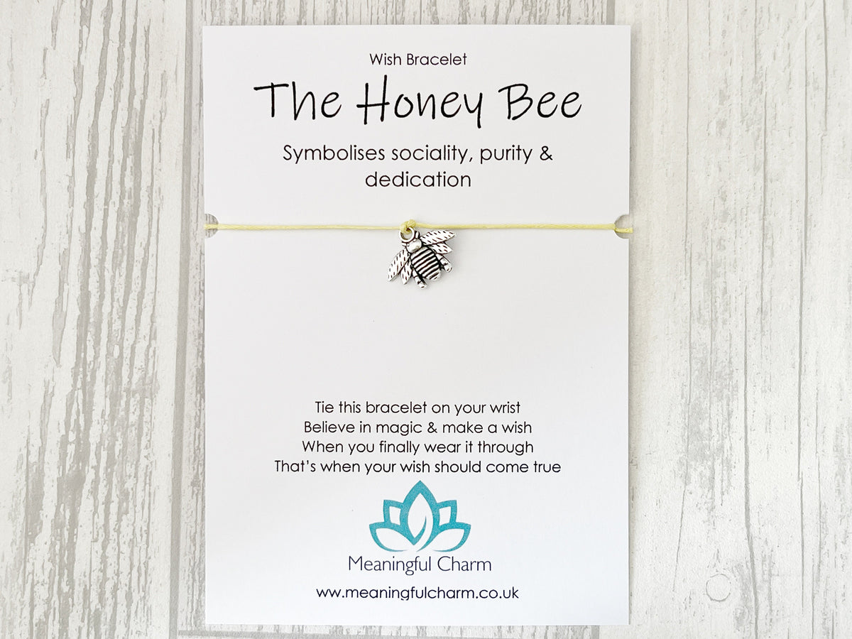 Spirit Animal Bee Wish Bracelet | Thank You Gift | Sacred Spirit