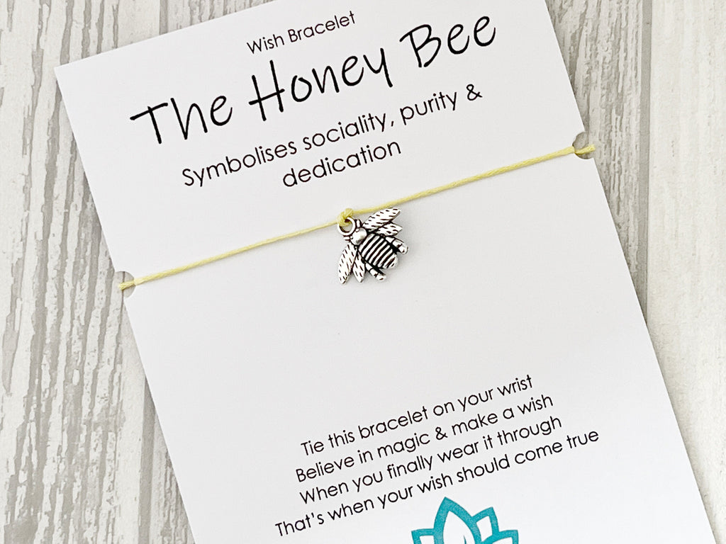 Spirit Animal Bee Wish Bracelet | Thank You Gift | Sacred Spirit