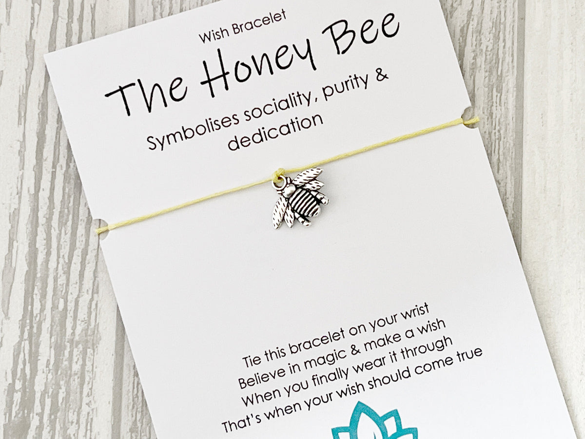 Spirit Animal Bee Wish Bracelet | Thank You Gift | Sacred Spirit