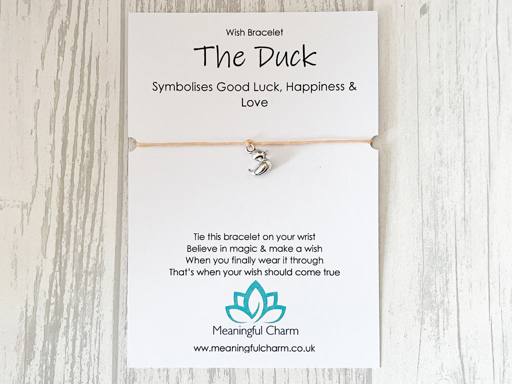 Spirit Animal Duck Wish Bracelet | Good Luck Gift | Sacred Spirit