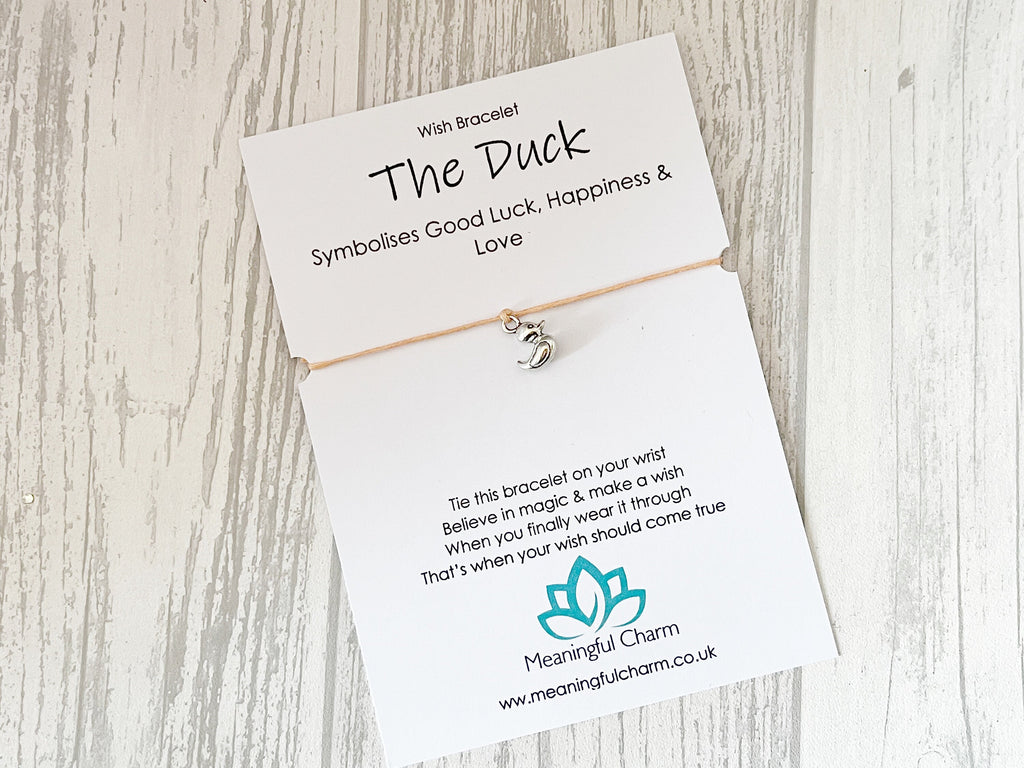 Spirit Animal Duck Wish Bracelet | Good Luck Gift | Sacred Spirit