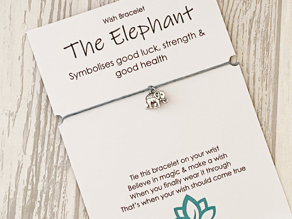 Spirit Animal Elephant Wish Bracelet | Good Luck Gift | Sacred Spirit