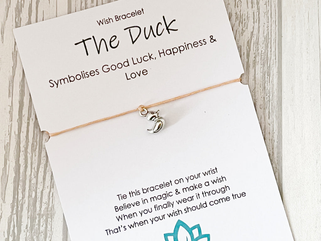 Spirit Animal Duck Wish Bracelet | Good Luck Gift | Sacred Spirit
