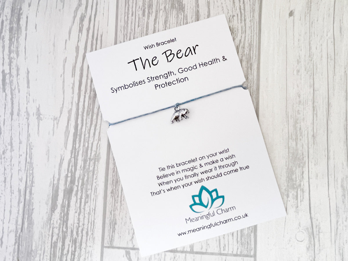 Spirit Animal Bear Wish Bracelet | Strength Gift | Sacred Spirit