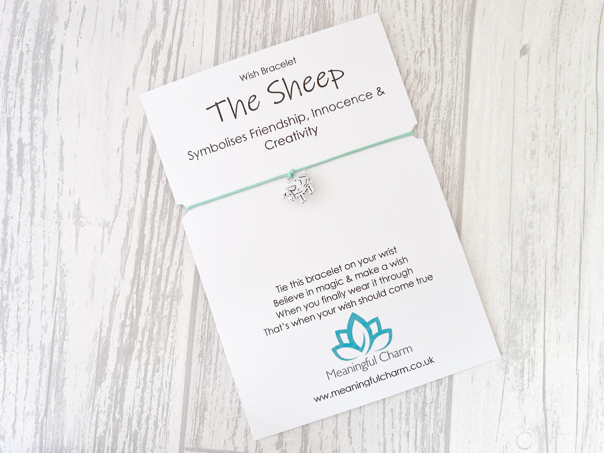 Spirit Animal Sheep Wish Bracelet | Friendship Gift | Sacred Spirit