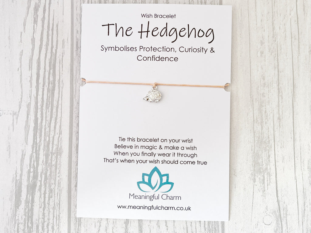 Spirit Animal Hedgehog Wish Bracelet | Confidence Gift | Sacred Spirit