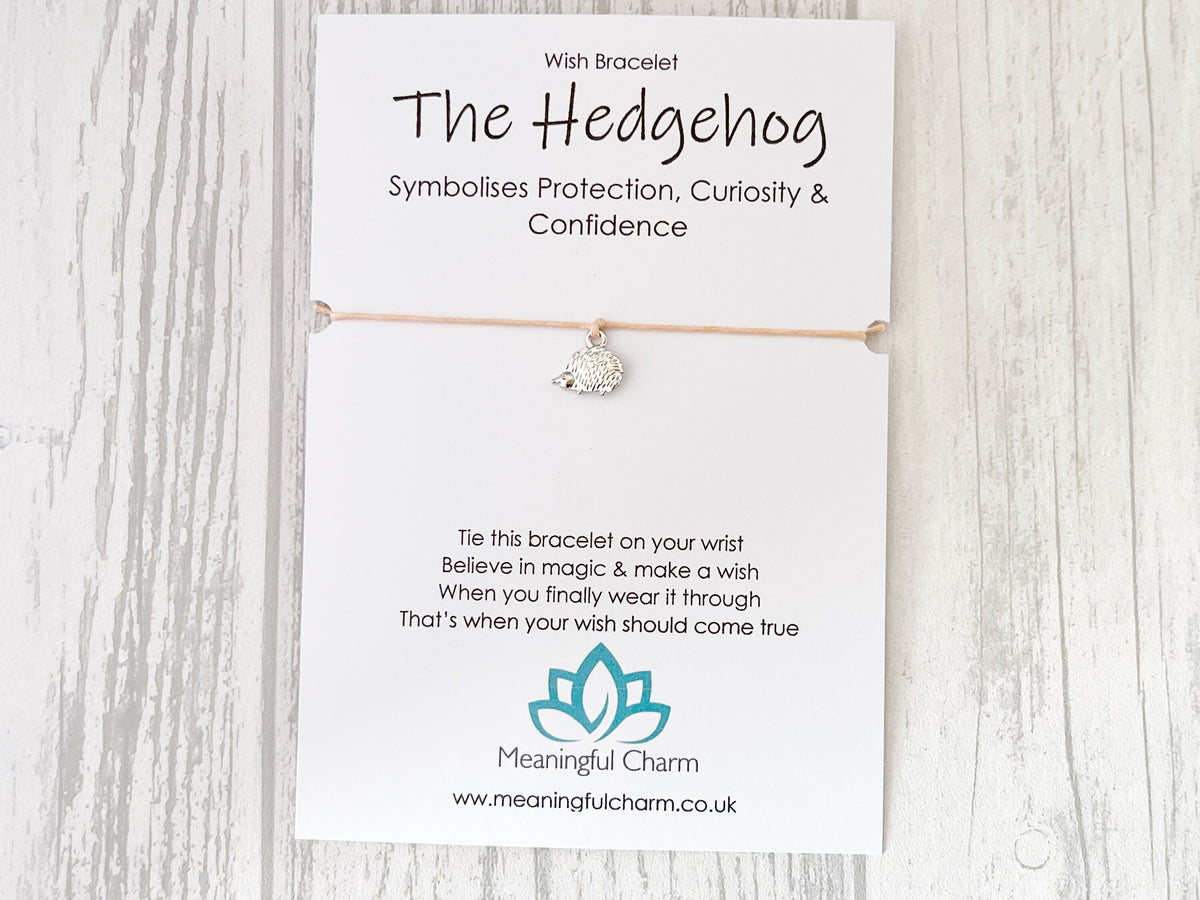 Spirit Animal Hedgehog Wish Bracelet | Confidence Gift | Sacred Spirit