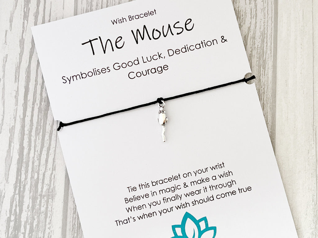 Spirit Animal Mouse Wish Bracelet | Courage Gift | Sacred Spirit