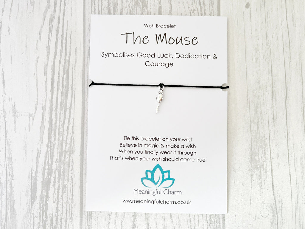 Spirit Animal Mouse Wish Bracelet | Courage Gift | Sacred Spirit