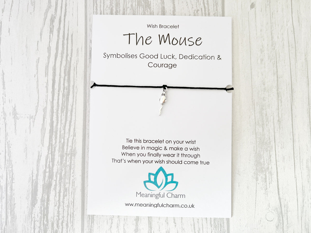 Spirit Animal Mouse Wish Bracelet | Courage Gift | Sacred Spirit