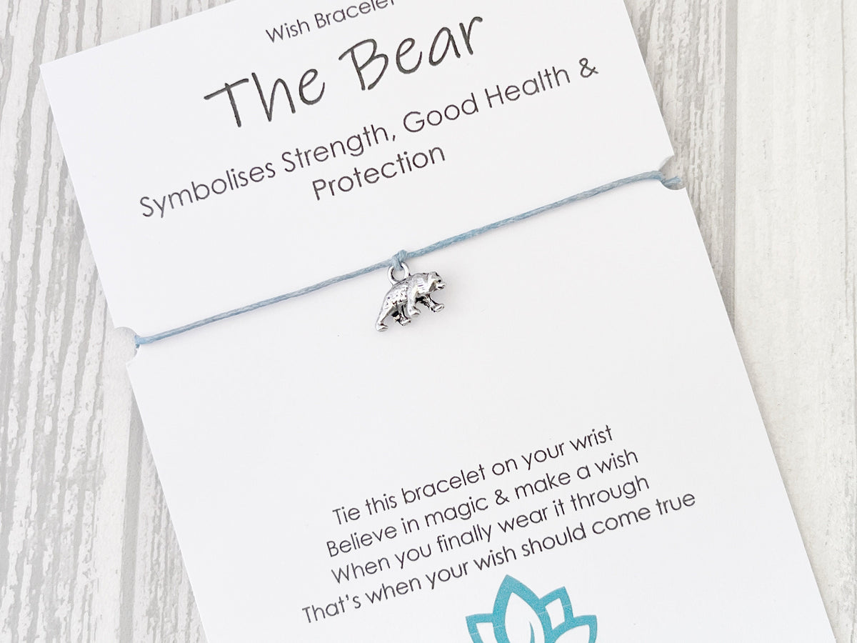 Spirit Animal Bear Wish Bracelet | Strength Gift | Sacred Spirit