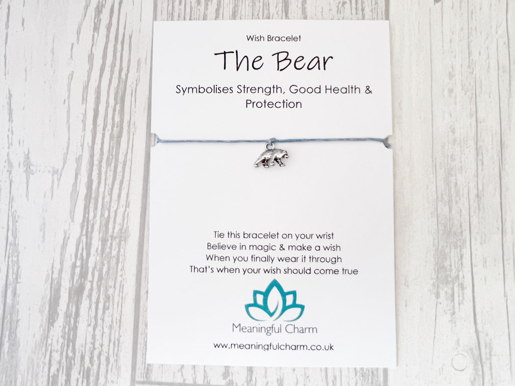 Spirit Animal Bear Wish Bracelet | Strength Gift | Sacred Spirit
