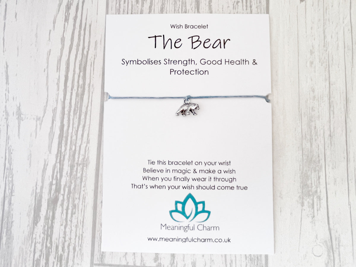 Spirit Animal Bear Wish Bracelet | Strength Gift | Sacred Spirit