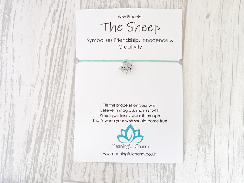 Spirit Animal Sheep Wish Bracelet | Friendship Gift | Sacred Spirit