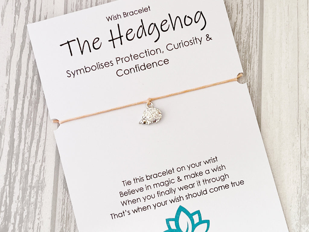 Spirit Animal Hedgehog Wish Bracelet | Confidence Gift | Sacred Spirit