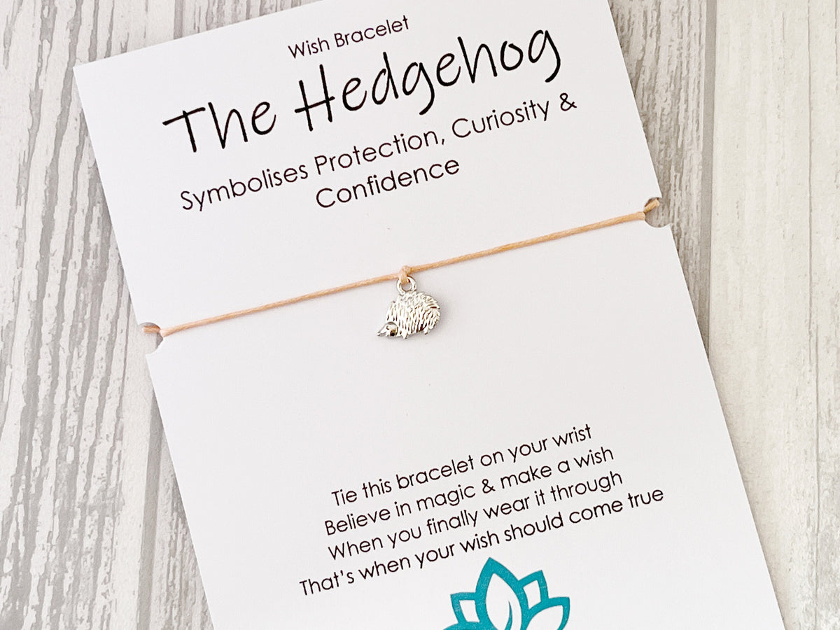 Spirit Animal Hedgehog Wish Bracelet | Confidence Gift | Sacred Spirit