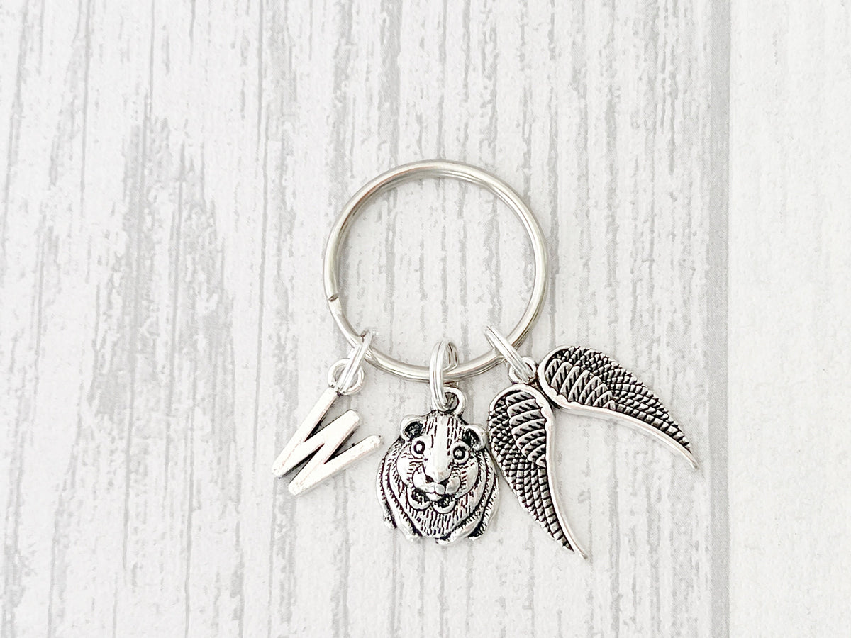 Guinea Pig Memorial Keyring | Pet Loss Gift | Personalised Keepsake