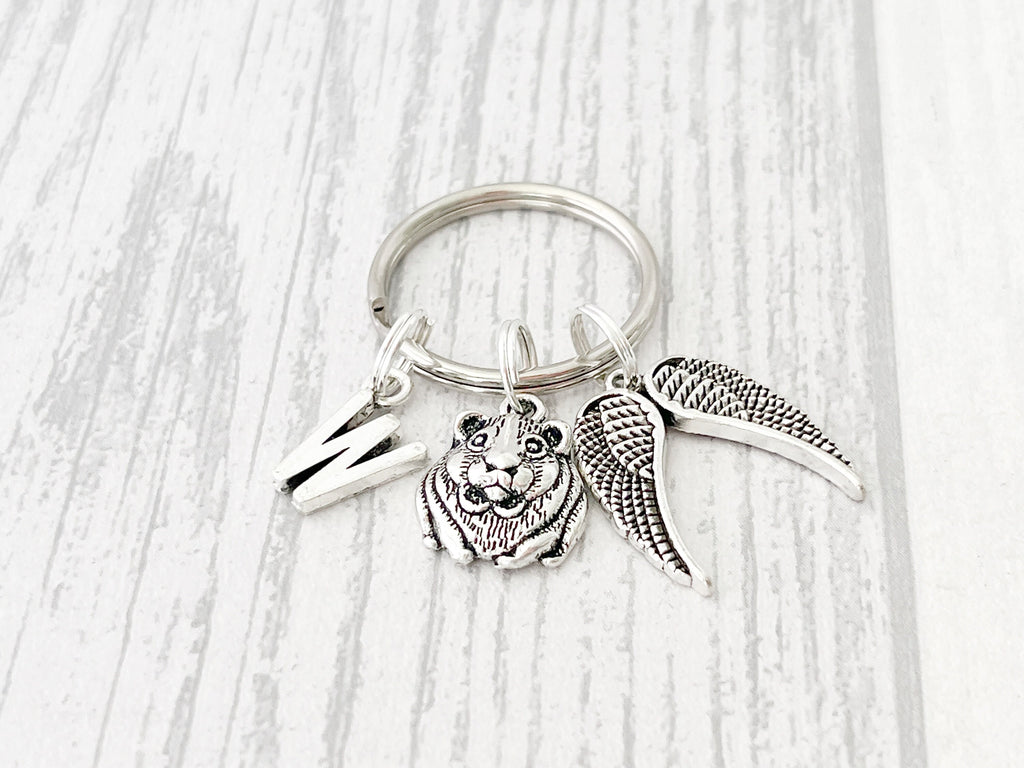 Guinea Pig Memorial Keyring | Pet Loss Gift | Personalised Keepsake
