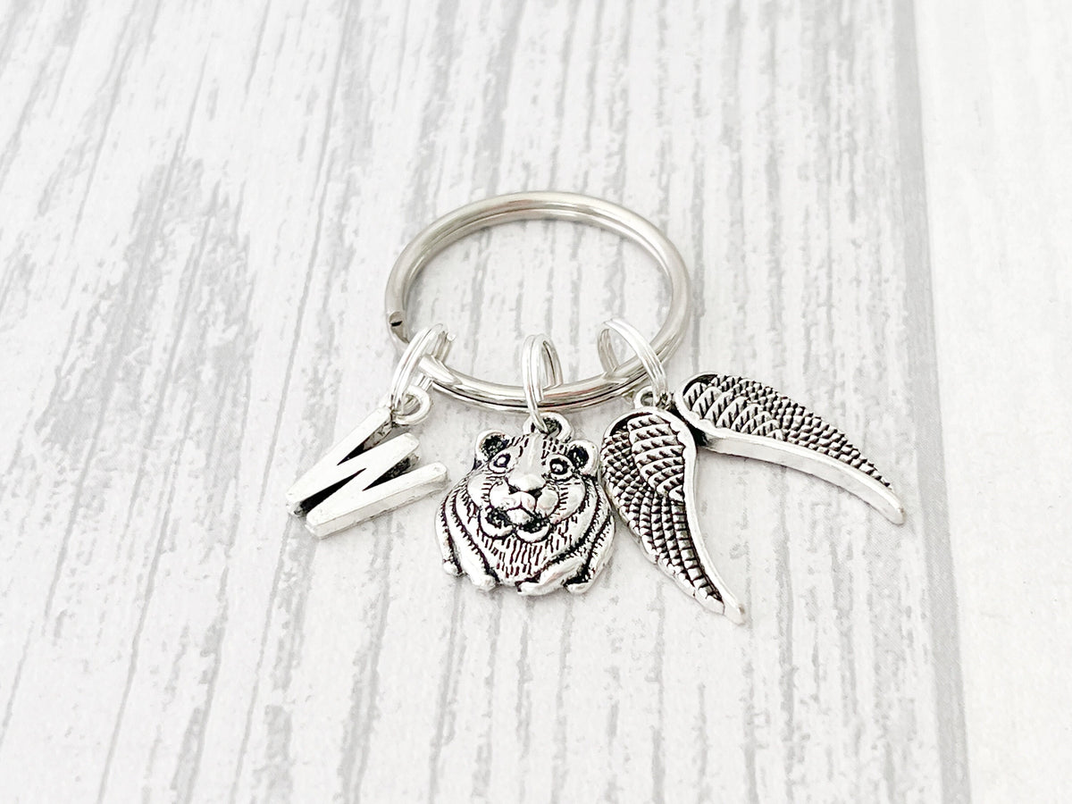 Guinea Pig Memorial Keyring | Pet Loss Gift | Personalised Keepsake