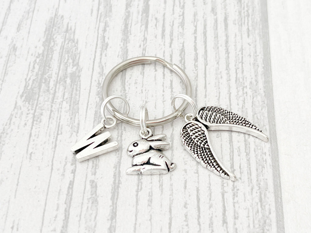 Rabbit Memorial Keyring | Pet Loss Gift | Personalised Keepsake