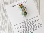 New Beginnings Crystal Little Bottle | Next Chapter Gemstone Gift for a Fresh Start