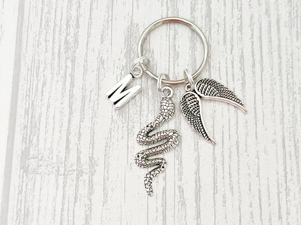 Snake Memorial Keyring | Pet Loss Gift | Personalised Keepsake