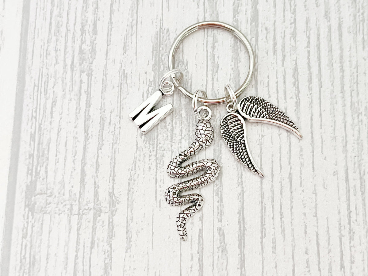 Snake Memorial Keyring | Pet Loss Gift | Personalised Keepsake