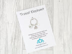 Travel Elephant Keyring | Personalised Good Luck Travelling Gift