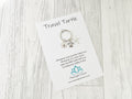Travel Turtle Charm Keyring | Personalised Good Luck Travelling Gift