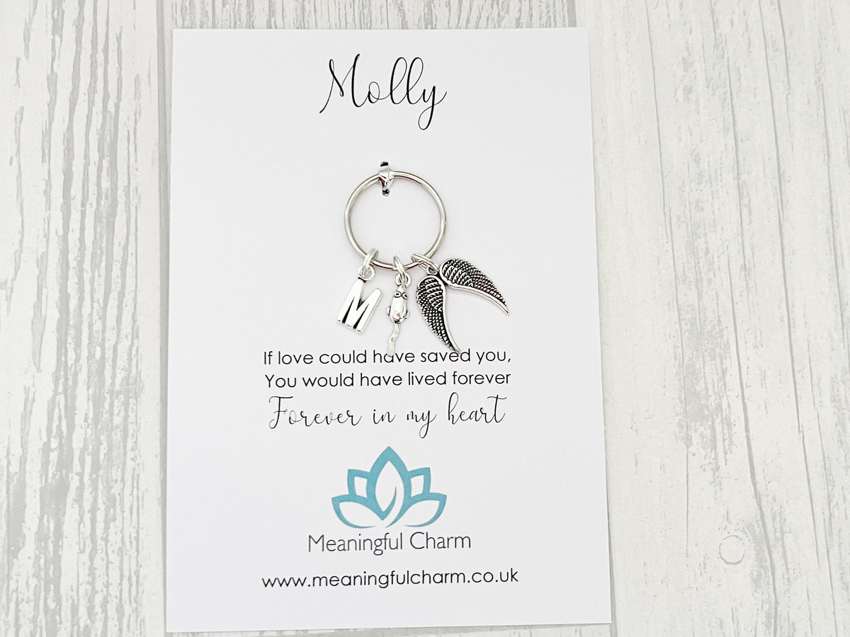 Mouse Memorial Keyring | Pet Loss Gift | Personalised Keepsake