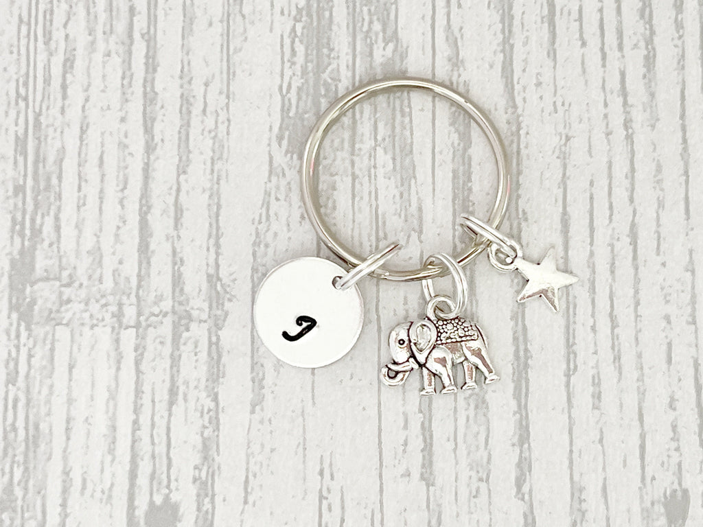 Travel Elephant Keyring | Personalised Good Luck Travelling Gift