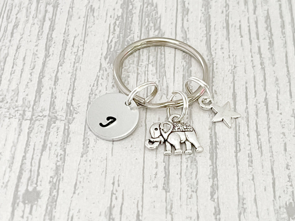 Travel Elephant Keyring | Personalised Good Luck Travelling Gift
