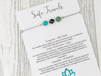 Safe Travels Crystal Cord Adjustable Bracelet, Good Luck Travelling Gift