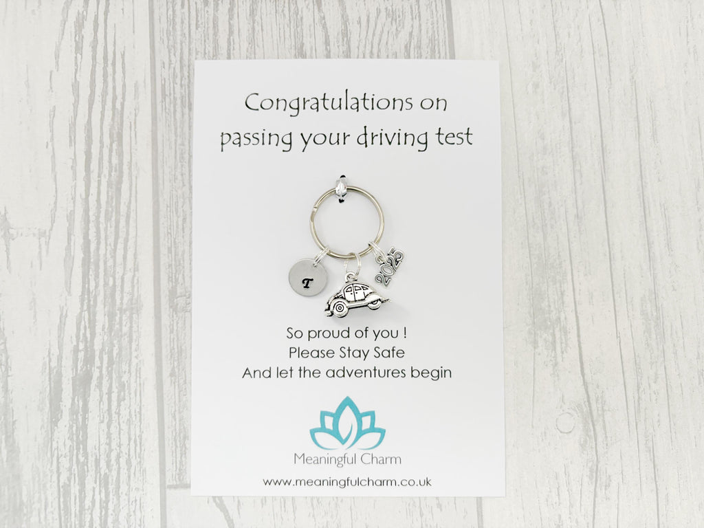 Personalised Passed Driving Test Keyring for Congratulations New Driver Gifts