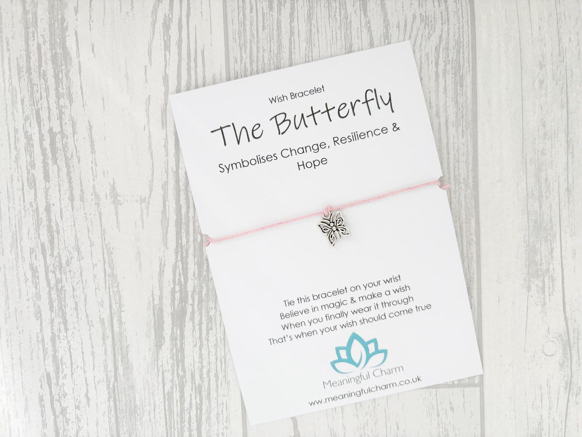 Spirit Animal Butterfly Wish Bracelet | Hope Gift | Sacred Spirit