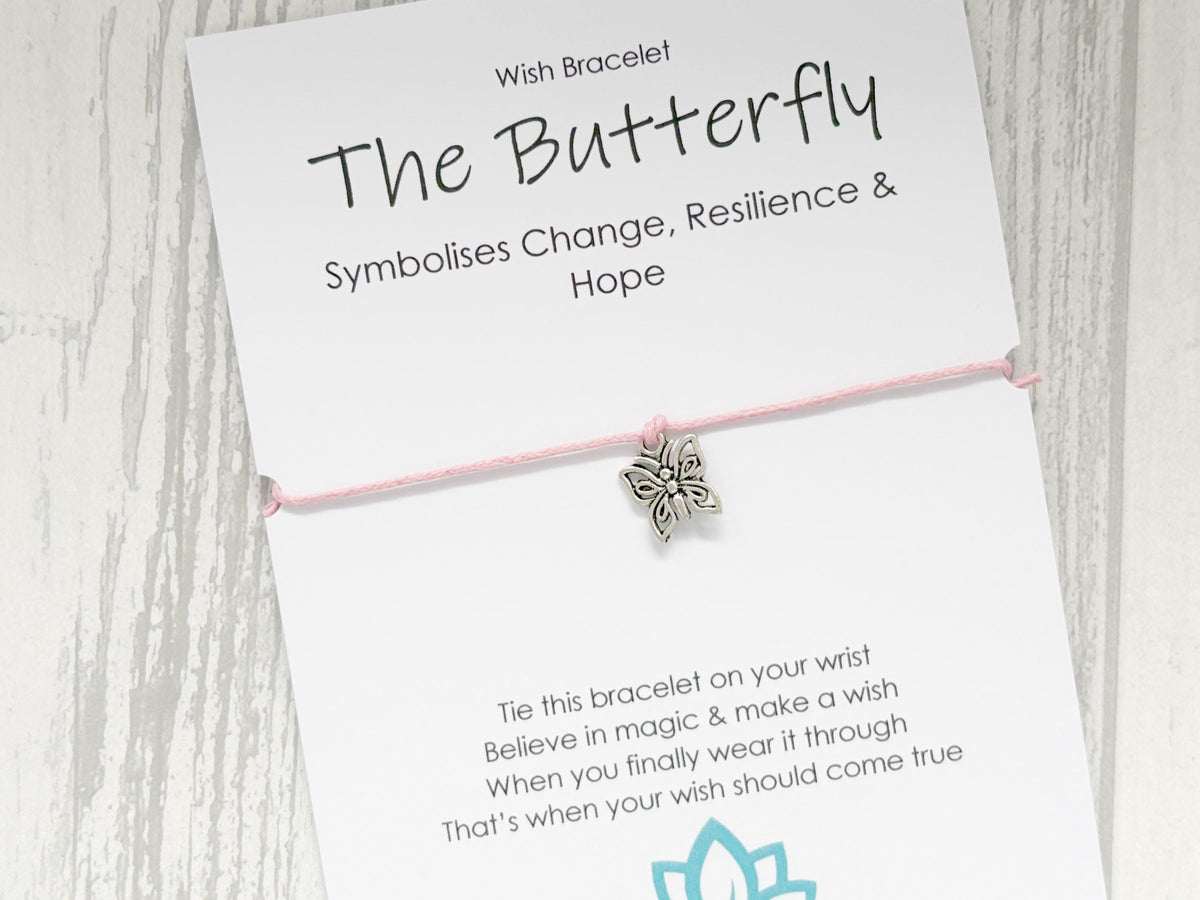 Spirit Animal Butterfly Wish Bracelet | Hope Gift | Sacred Spirit