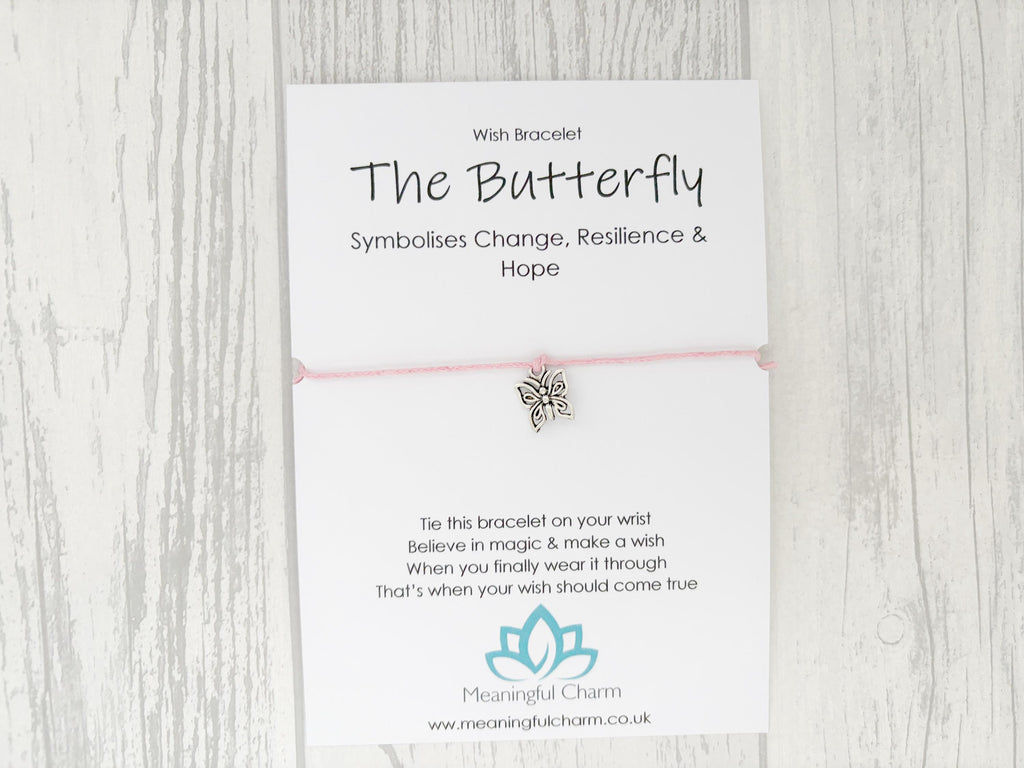 Spirit Animal Butterfly Wish Bracelet | Hope Gift | Sacred Spirit