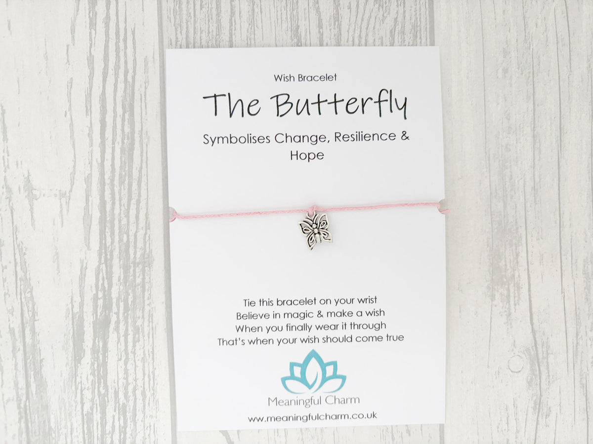 Spirit Animal Butterfly Wish Bracelet | Hope Gift | Sacred Spirit