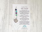 Safe Travels Rear View Car Mirror Charm Travelling Gift with Compass
