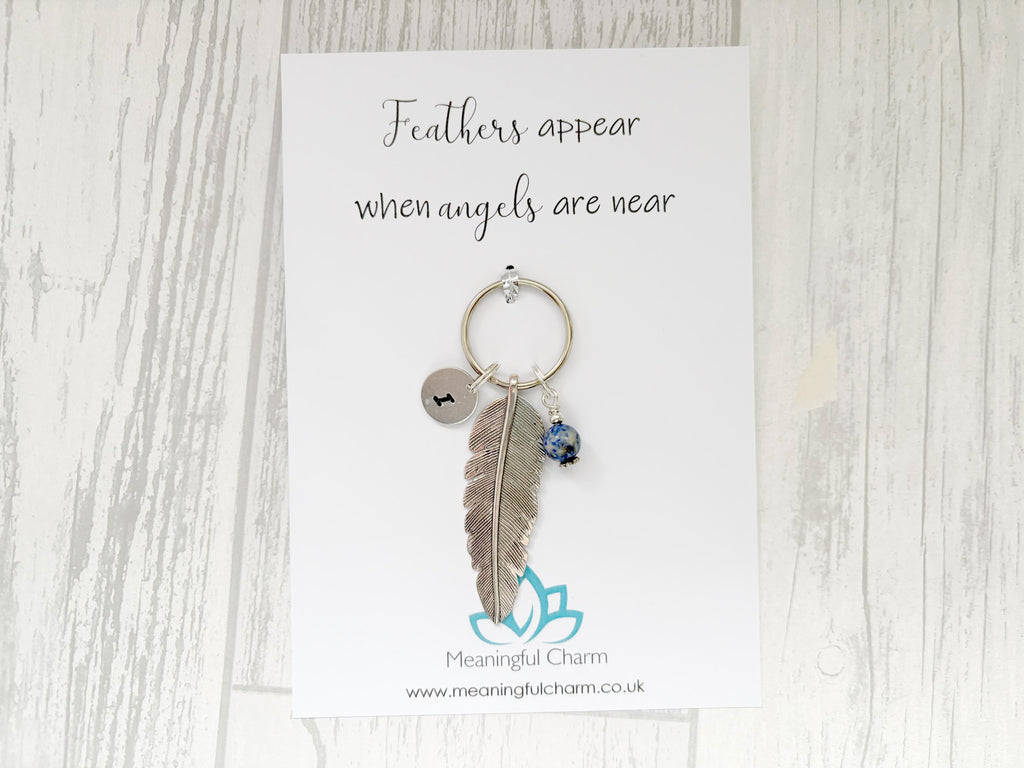 Feather Memorial Keyring | Bereavement Gift | Personalised Keepsake