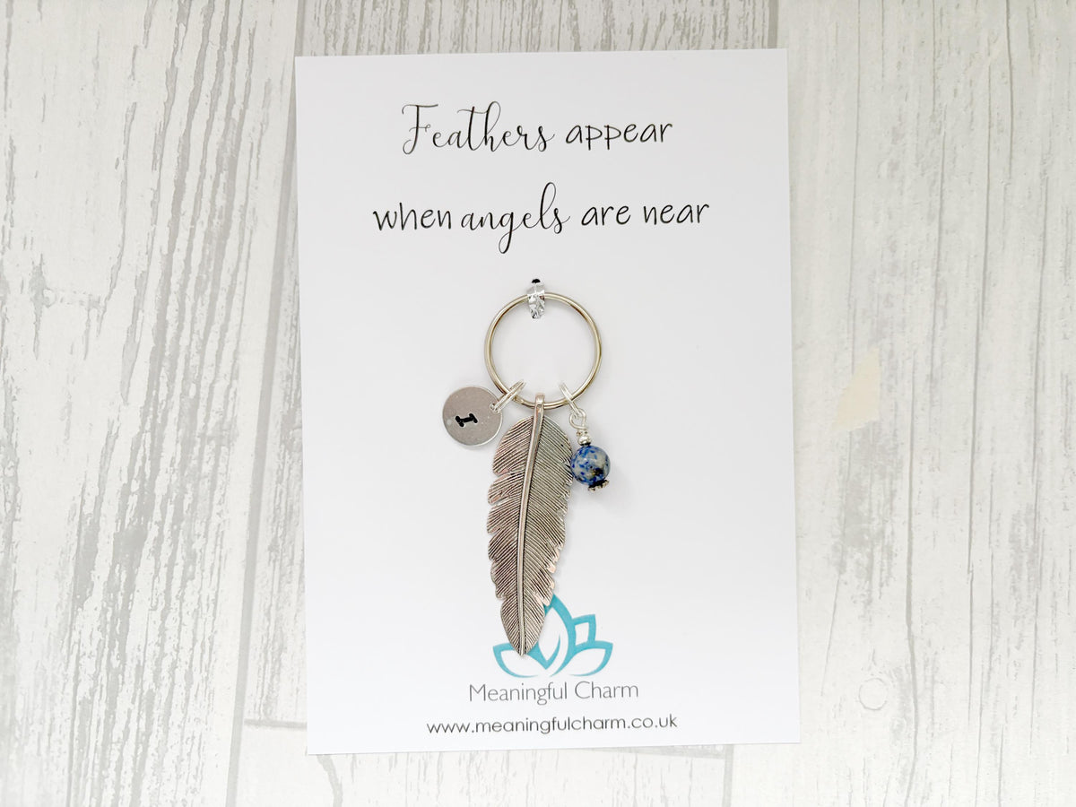 Feather Memorial Keyring | Bereavement Gift | Personalised Keepsake